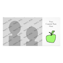 Green Apple. Customized Photo Card