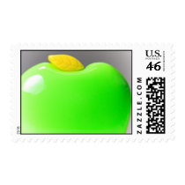 green apple stamps