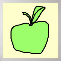 Green Apple. Print