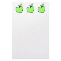 Green Apple. Stationery Paper