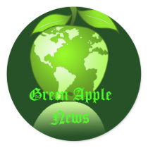 Green Apple Sticker