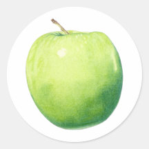 Green Apple Sticker