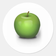Green Apple Sticker