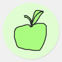 Green Apple. Stickers