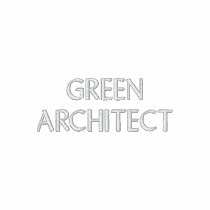 "Green Architect" Long Sleeve Men's Blue Polo embroidered shirts by majarch "Green Architect" Long Sleeve Men's Blue Polo embroidered shirts