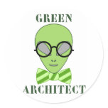 Green Architect Stickers