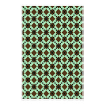 Green Argyle Craft Paper stationery