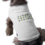 Green Argyle Paw Prints Dog Tshirt