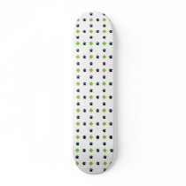 Green Argyle Paw Prints Custom Skateboard