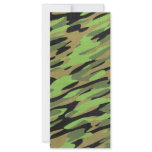 Green Army Camouflage Textured rack cards