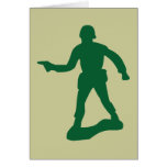 Green Army Man Greeting Card