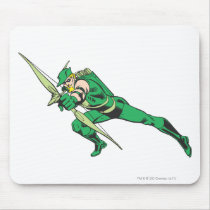 Green Arrow Crouches Mousepad