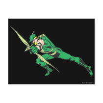 Green Arrow Crouches Post Card
