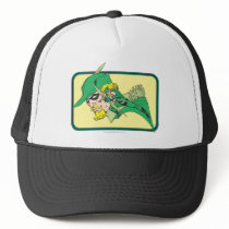 Green Arrow Head Shot Mesh Hat