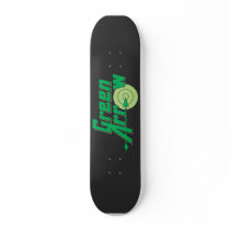 Green Arrow Logo Custom Skate Board