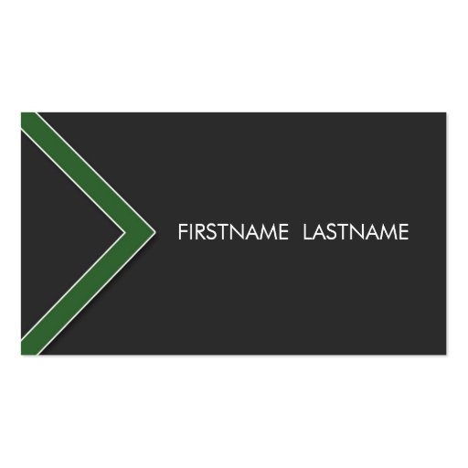 Green Arrow Personal Networking Business Cards
