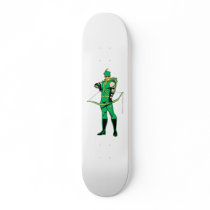 Green Arrow Standing with Bow Skateboard Decks
