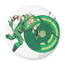 Green Arrow with Target 2 Magnet