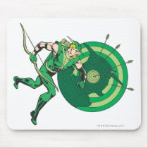 Green Arrow with Target 2 Mousepads