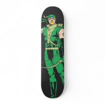 Green Arrow with Target Custom Skate Board