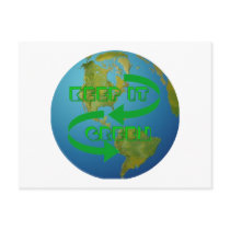 Green arrows Ecology Postcards