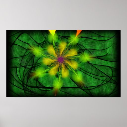 Green Art Poster