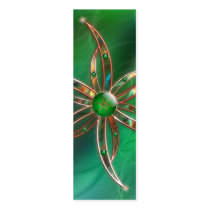 Green As the Grass Bookmarks Business Card Templates