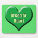 Green At Heart Green mousepads by livegreendesigns Green At Heart Green mousepads