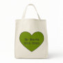 Green At Heart Organic Grocery Tote Bag