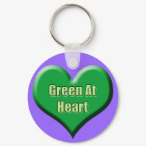 Green At Heart Purple keychains