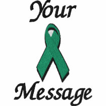 green awareness ribbon - Customize embroidered shirts