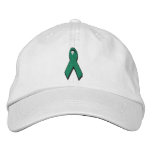green awareness ribbon embroidered baseball caps