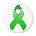 Green Awareness Ribbon Magnet