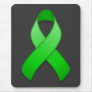 Green Awareness Ribbon Mousepad