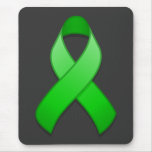 Green Awareness Ribbon Mousepad