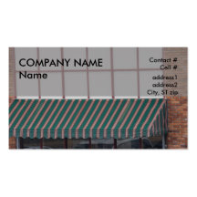 green awning business card templates