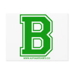 Green B Postcard
