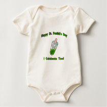 Green Baby Bottle-I Celebrate Too! Shirt