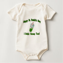 Green Baby Bottle-I Drink Green Too! Tee Shirt