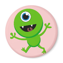 Green Baby Cyclops magnets