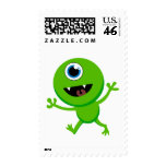 Green Baby Cyclops postage