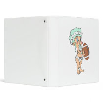 green baby football 3 ring binders