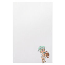 green baby football custom stationery