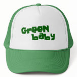 Green baby trucker hats