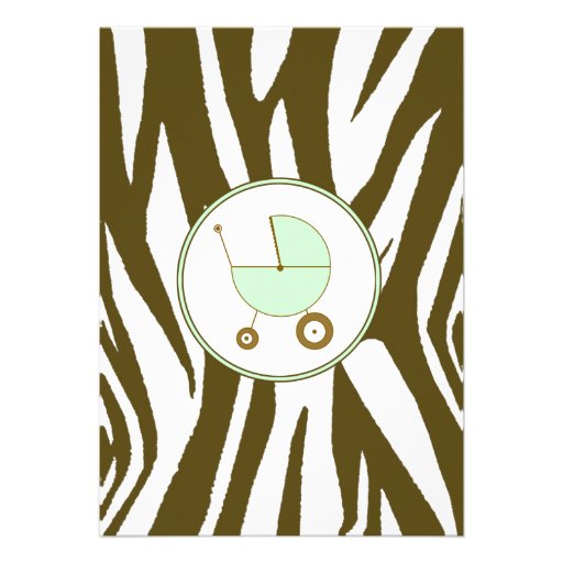 Green Baby Shower Invitation