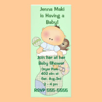Green Baby Shower Party Invitations invitations