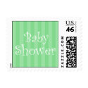 Green Baby Shower Postage Stamps