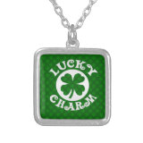 Green Background Lucky Charm Pendants