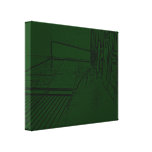 Green Background Stretched Canvas Prints