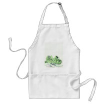 Green Bag & Shoes Apron by floatinglemons Green Bag & Shoes Apron